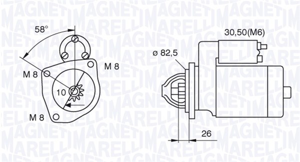 Starter Magneti Marelli 063521101250