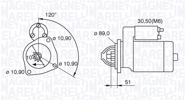 Starter Magneti Marelli 063522310160