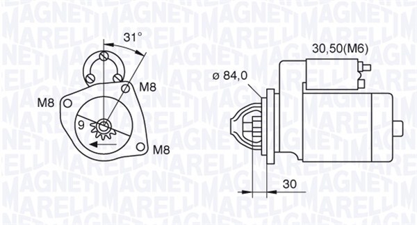 Starter Magneti Marelli 063521093070