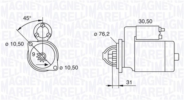 Starter Magneti Marelli 063521070580