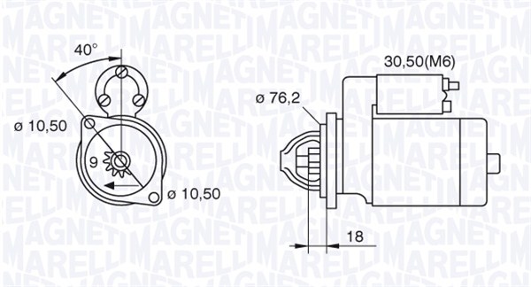 Starter Magneti Marelli 063521074300
