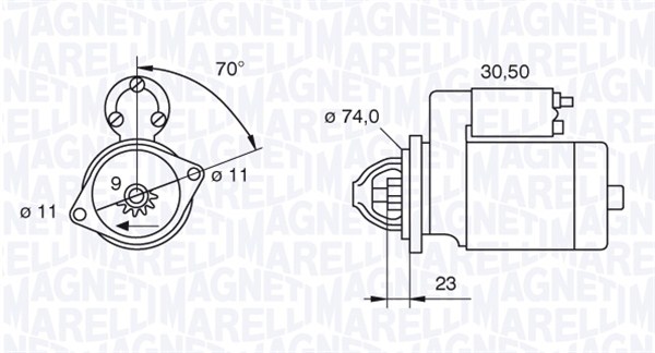 Starter Magneti Marelli 063521090350