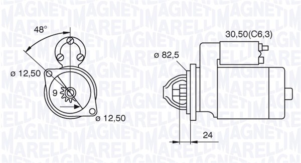 Starter Magneti Marelli 063521090470