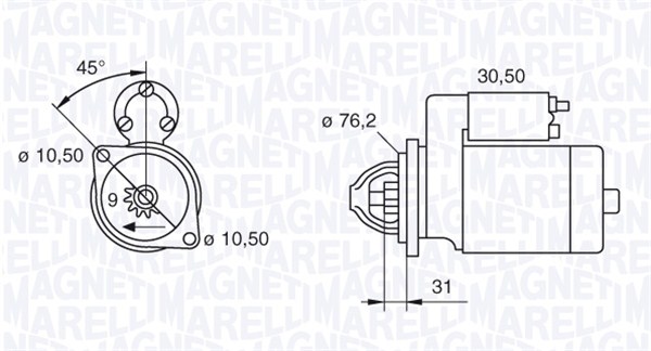 Starter Magneti Marelli 063521150350