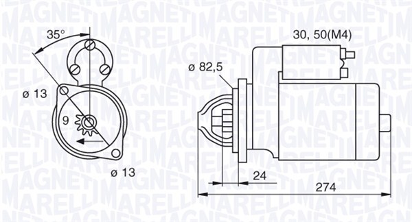 Starter Magneti Marelli 063522190140
