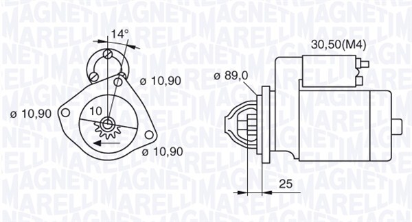 Starter Magneti Marelli 063523680820