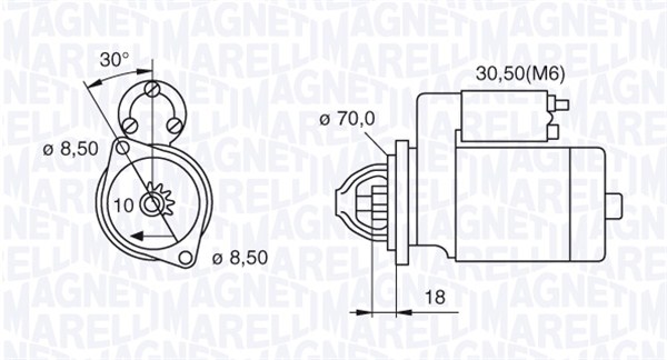 Starter Magneti Marelli 063521082170