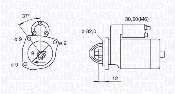 Starter Magneti Marelli 063521092680