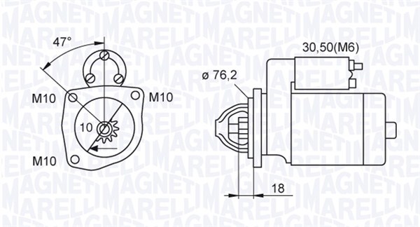 Starter Magneti Marelli 063521101040