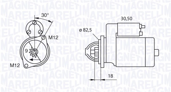 Starter Magneti Marelli 063521101380