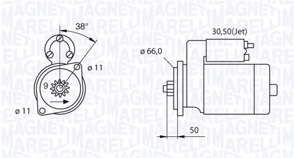 Starter Magneti Marelli 063521240220