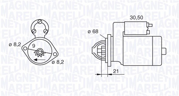 Starter Magneti Marelli 063522604010