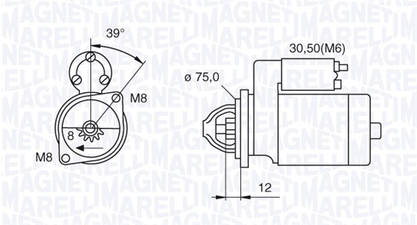 Starter Magneti Marelli 063522607010