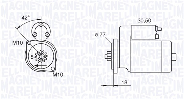 Starter Magneti Marelli 063522626010