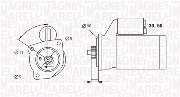 Starter Magneti Marelli 063523628010