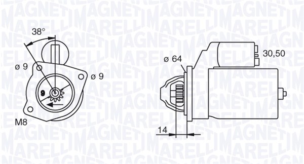 Starter Magneti Marelli 063102003010