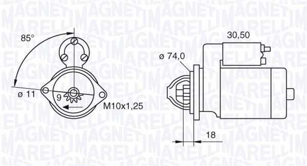 Starter Magneti Marelli 063280049010