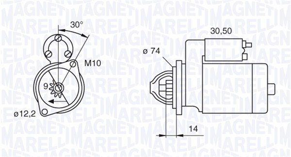 Starter Magneti Marelli 063280055010