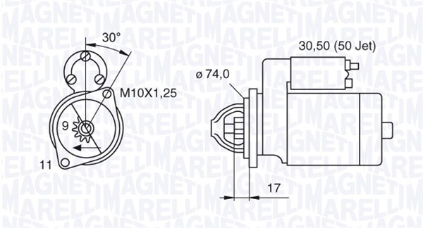 Starter Magneti Marelli 063280056010