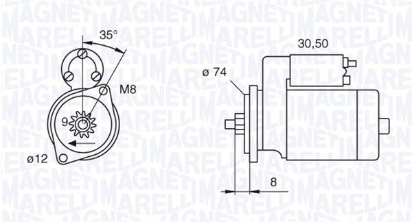 Starter Magneti Marelli 063280058010