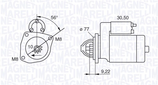 Starter Magneti Marelli 063187001010