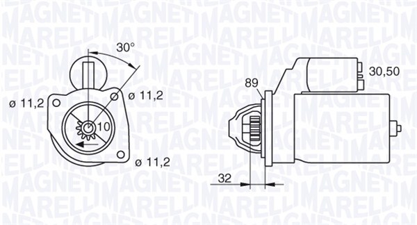 Starter Magneti Marelli 063207145010