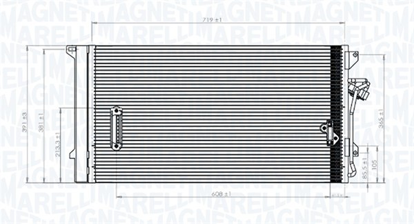 Airco condensor Magneti Marelli 350203743000