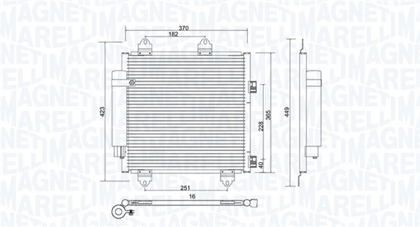 Magneti Marelli Airco condensor 350203753000