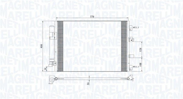 Magneti Marelli Airco condensor 350203773000