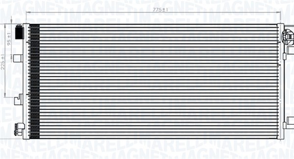 Airco condensor Magneti Marelli 350203787000