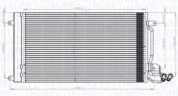 Airco condensor Magneti Marelli 350203821000