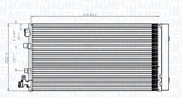 Magneti Marelli Airco condensor 350203826000