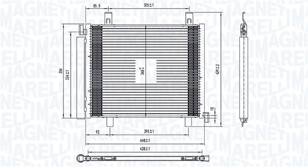 Airco condensor Magneti Marelli 350203836000