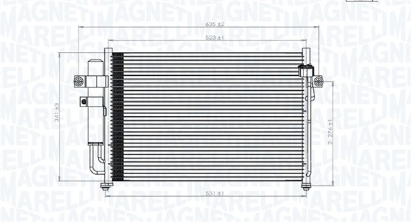 Magneti Marelli Airco condensor 350203846000