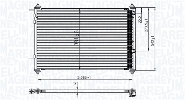 Magneti Marelli Airco condensor 350203850000