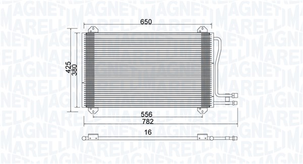 Magneti Marelli Airco condensor 350203913000