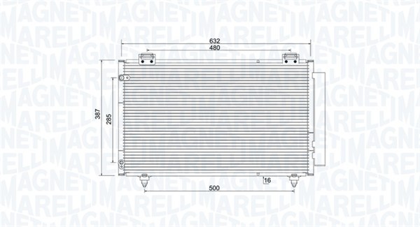 Airco condensor Magneti Marelli 350203925000