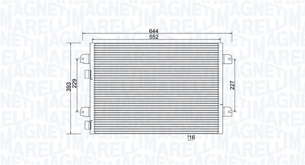 Airco condensor Magneti Marelli 350203931000