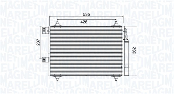 Magneti Marelli Airco condensor 350203936000