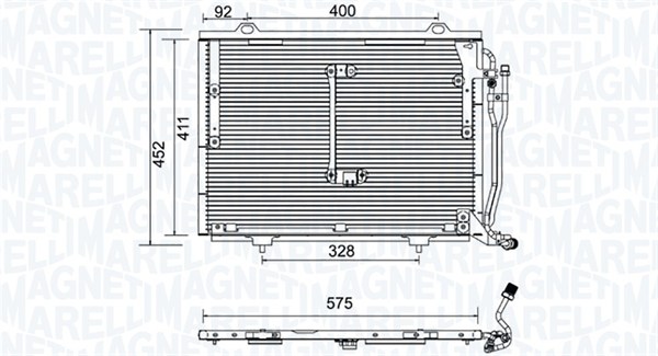 Airco condensor Magneti Marelli 350203948000