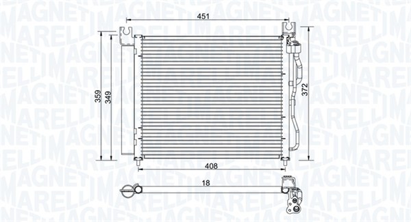 Airco condensor Magneti Marelli 350203952000