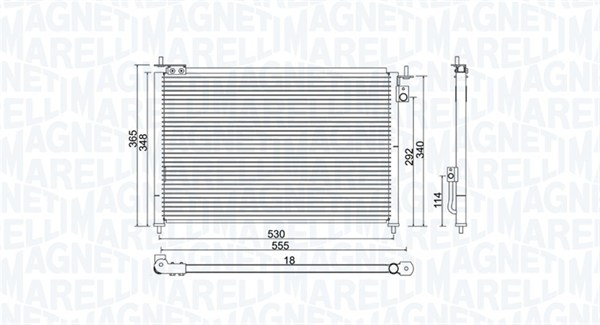 Airco condensor Magneti Marelli 350203971000