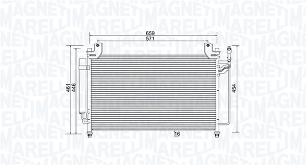 Airco condensor Magneti Marelli 350203990000