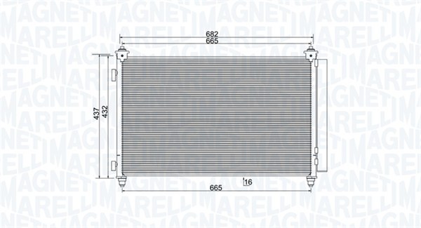 Magneti Marelli Airco condensor 350203991000