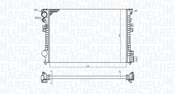 Radiateur Magneti Marelli 350213102700