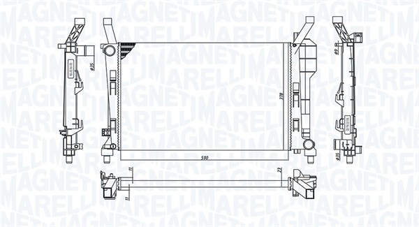 Radiateur Magneti Marelli 350213126200