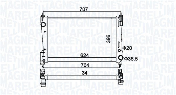 Radiateur Magneti Marelli 350213151200