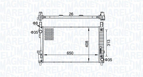 Radiateur Magneti Marelli 350213151700