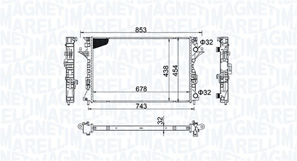 Radiateur Magneti Marelli 350213152200