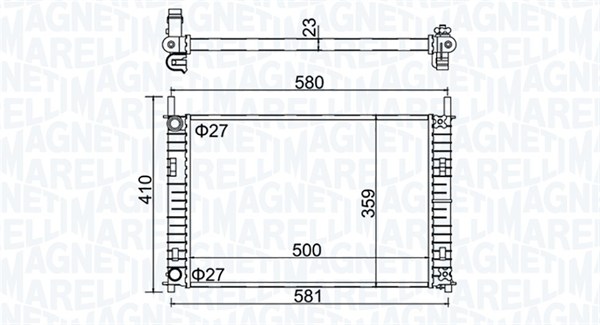 Radiateur Magneti Marelli 350213152700